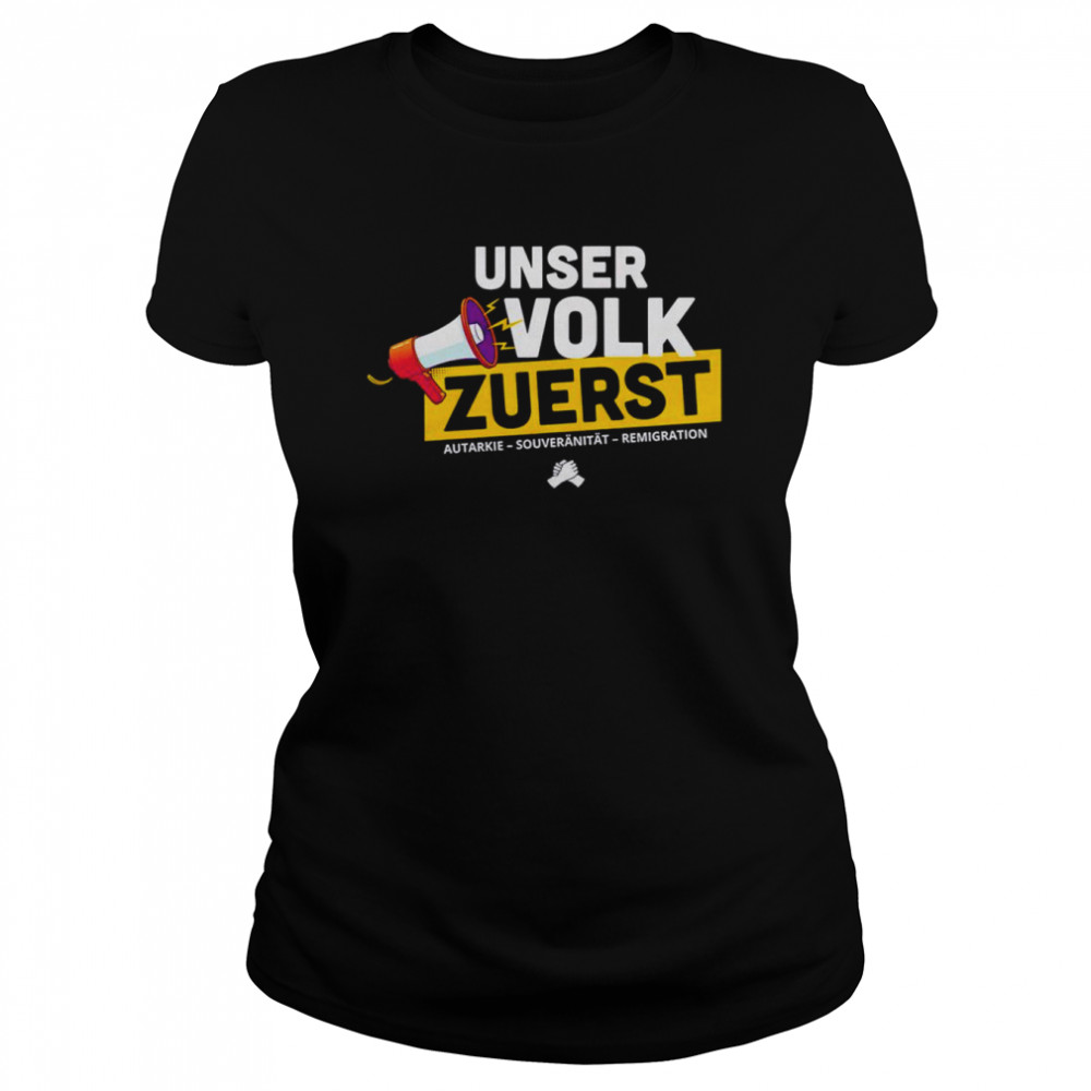 Unser Volk Zuerst autarkie shirt Classic Women's T-shirt