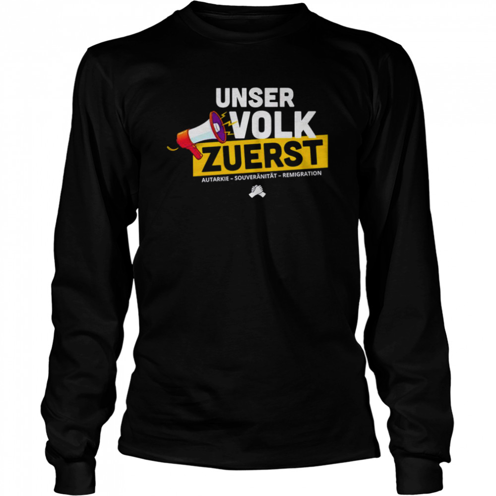 Unser Volk Zuerst autarkie shirt Long Sleeved T-shirt