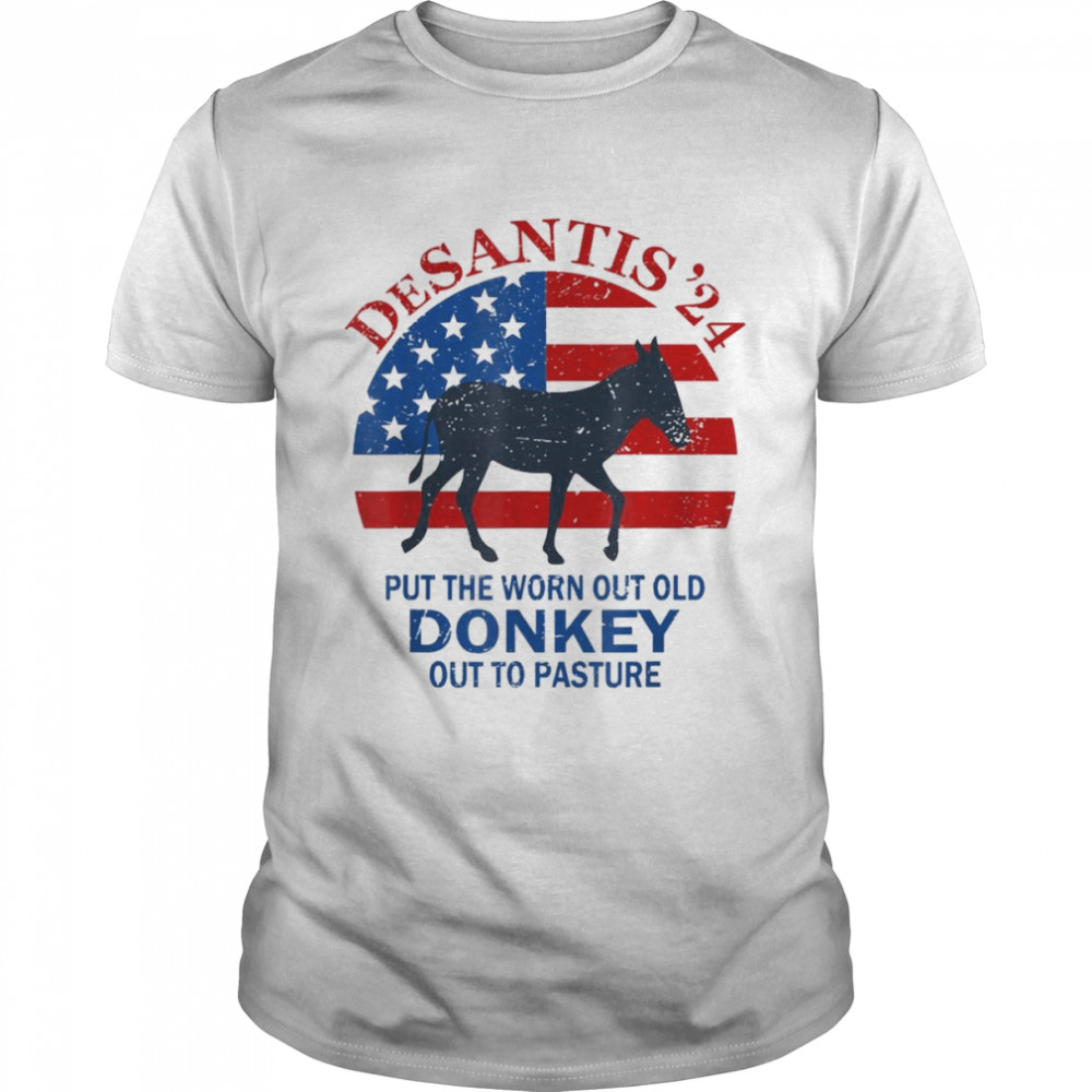 Vintage Put The Worn Out Old Donkey Out To Pasture Tee Classic Men's T-shirt