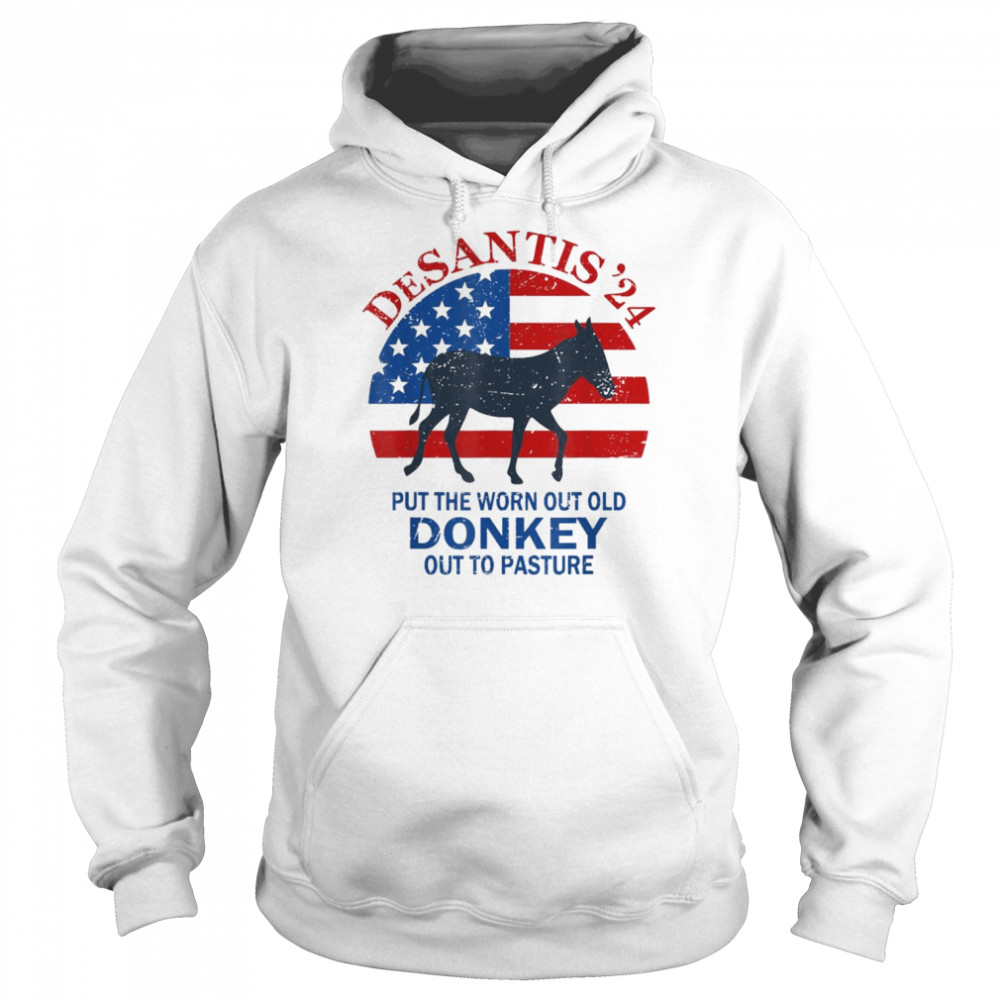 Vintage Put The Worn Out Old Donkey Out To Pasture Tee Unisex Hoodie