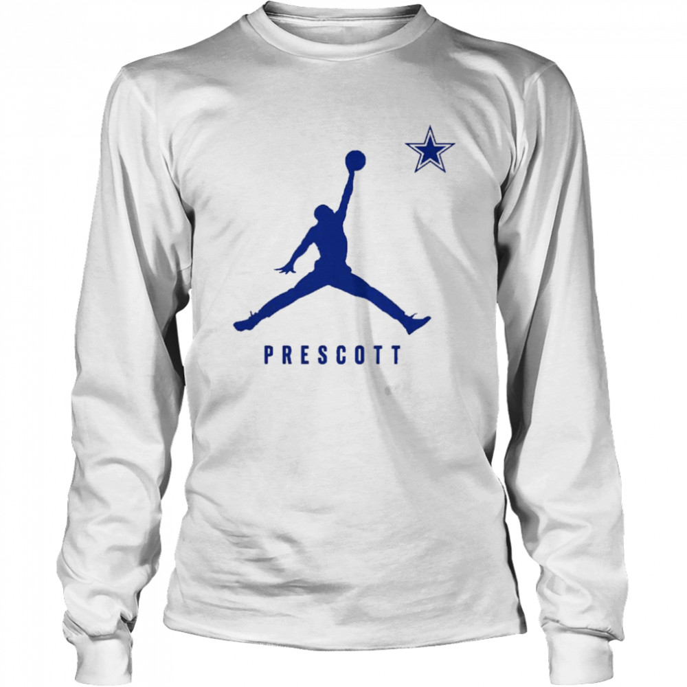 Men's Nike Dak Prescott White Dallas Cowboys Name & Number T-Shirt