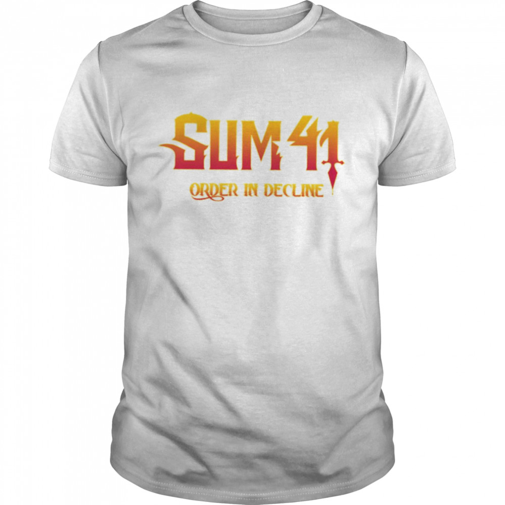 Logo Sum 41 Band Order In Decline shirt Classic Men's T-shirt
