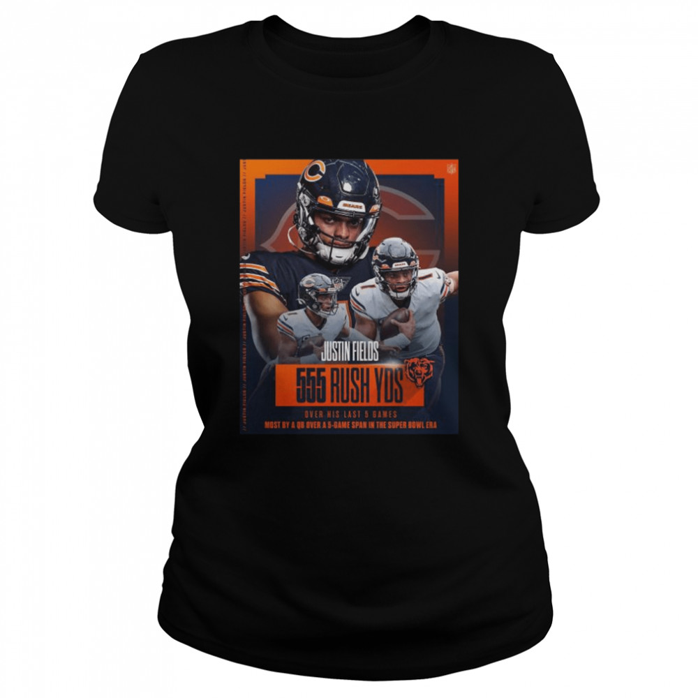 Justin Fields 1 Chicago Bears football player poster shirt, hoodie,  sweater, long sleeve and tank top