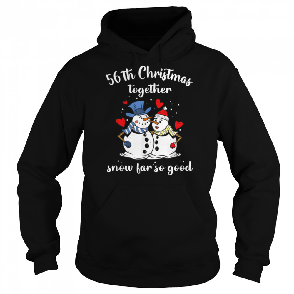 56th Christmas together 56 Years Anniversary Matching Couple T- B0BN8QJTJ4 Unisex Hoodie