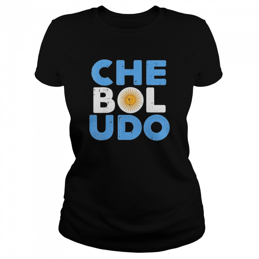 Che Bul Udo Argentina Flag Soccer Fan  Classic Women's T-shirt