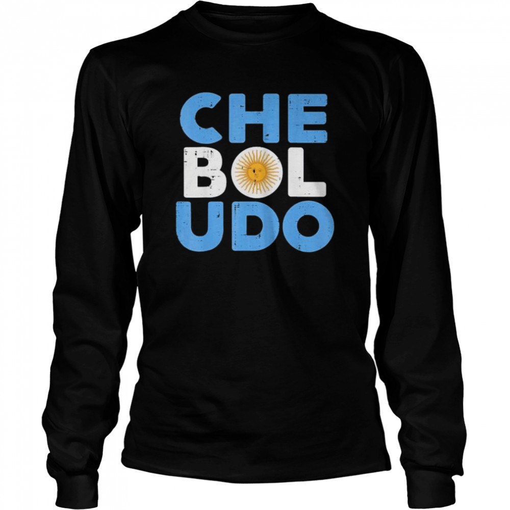 Che Bul Udo Argentina Flag Soccer Fan  Long Sleeved T-shirt