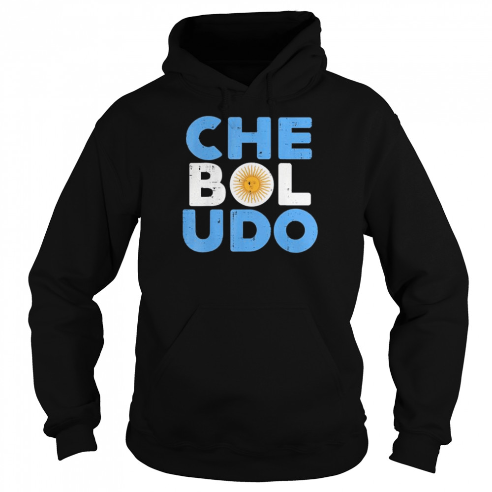Che Bul Udo Argentina Flag Soccer Fan  Unisex Hoodie