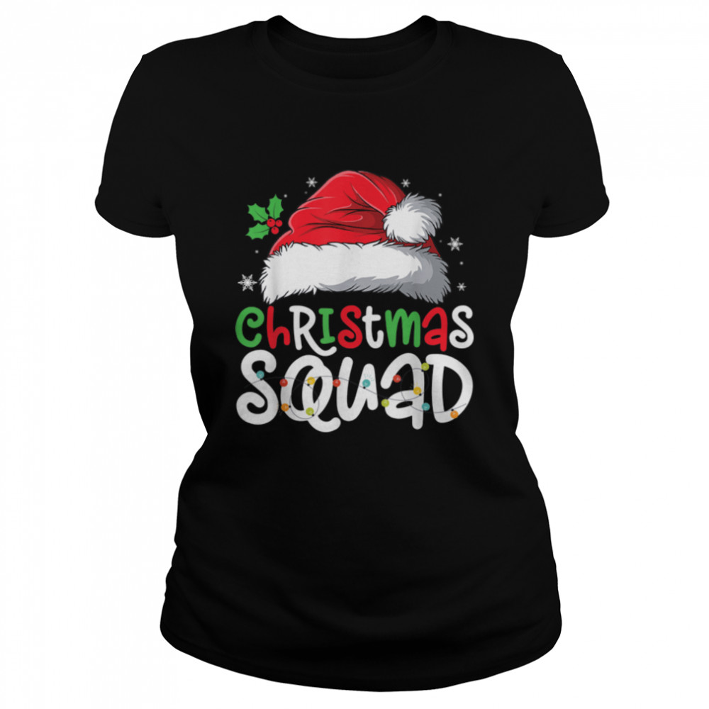 Christmas Squad Matching Group Pajamas Funny Xmas Santa T- B0BN8VS7BX Classic Women's T-shirt