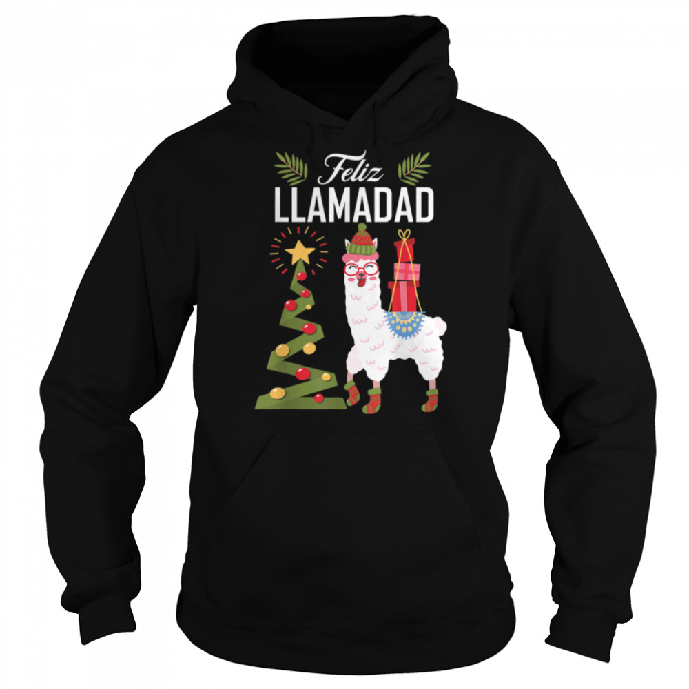 Feliz Llamadad - Feliz Navidad Llama Pun - Christmas Llama T- B0BN8XT7XV Unisex Hoodie