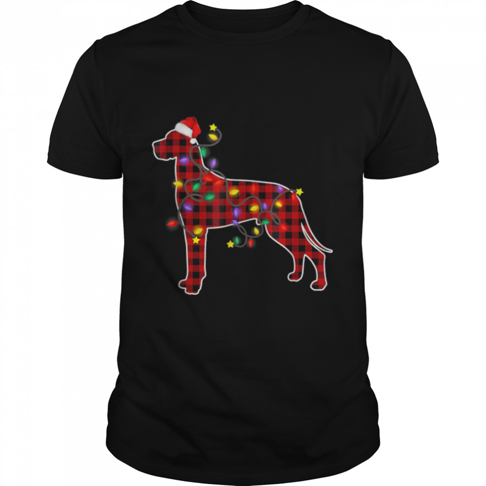 Great Dane Dog Lights Christmas Matching Family T-Shirt B0BH26CT4G