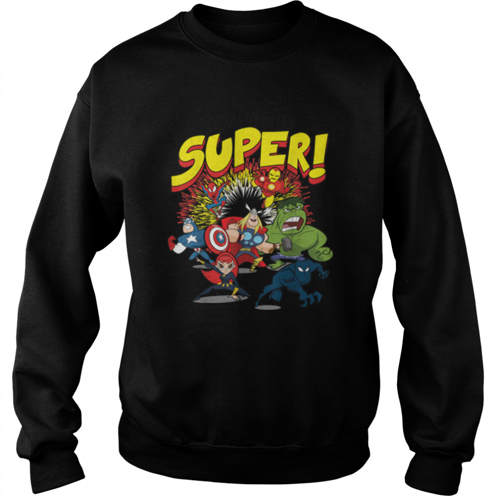 Marvel Father's Day My Dad Is Super Avengers Breakthrough T- B07R9H8LS4 Unisex Sweatshirt