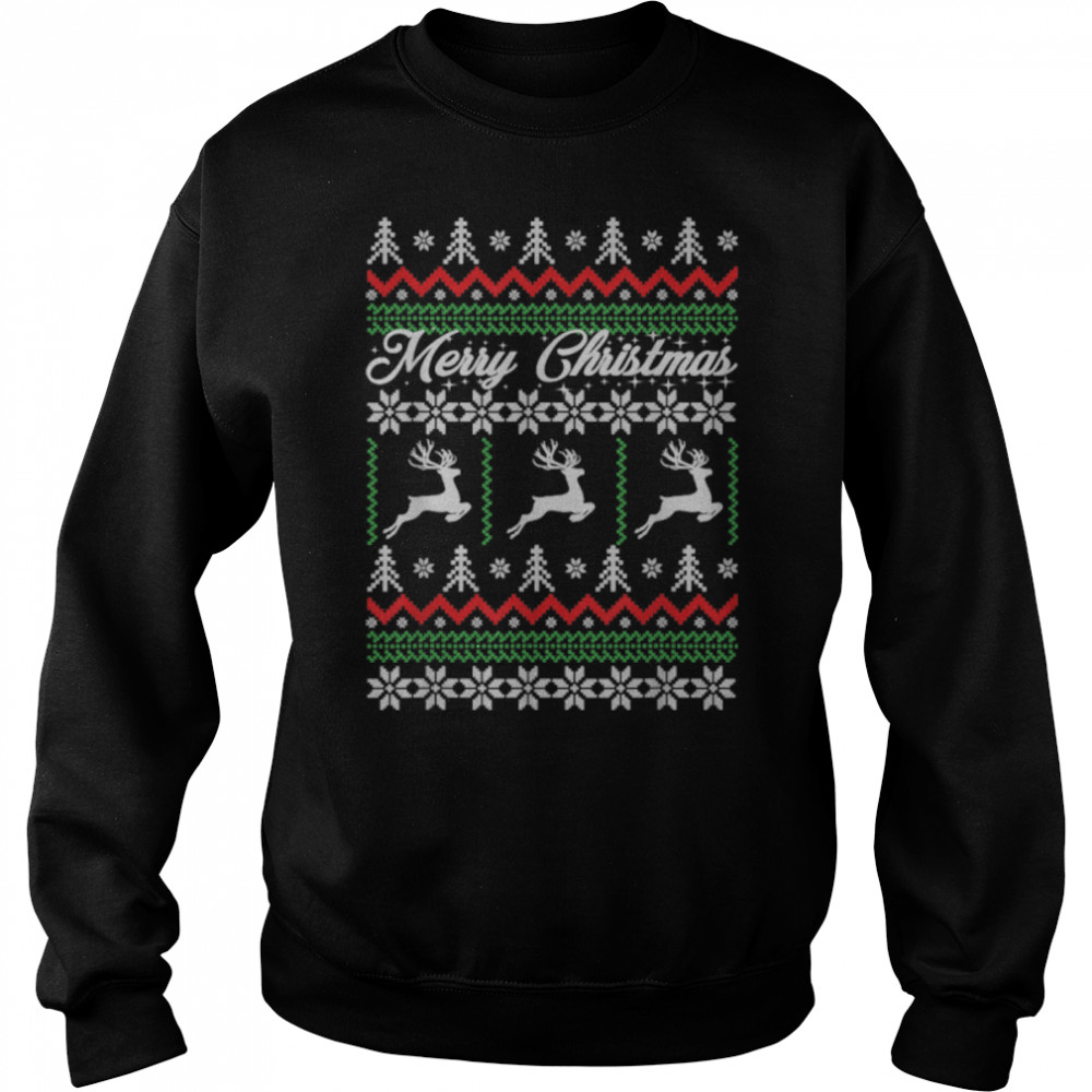 Merry Christmas Buffalo Red Plaid Funny Ugly Christmas T- B0BN8V1QT7 Unisex Sweatshirt