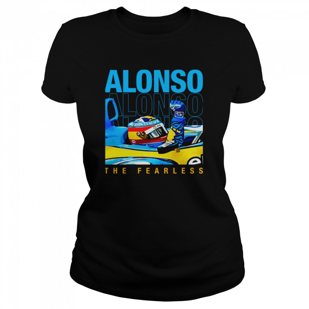 The Fearless Fernando Alonso Helmet F1 Champion 2005 2006 shirt Classic Women's T-shirt