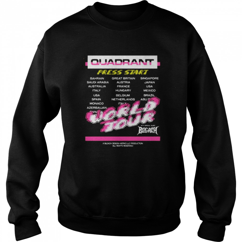 Bleach x Quadrant World Tour 2022  Unisex Sweatshirt