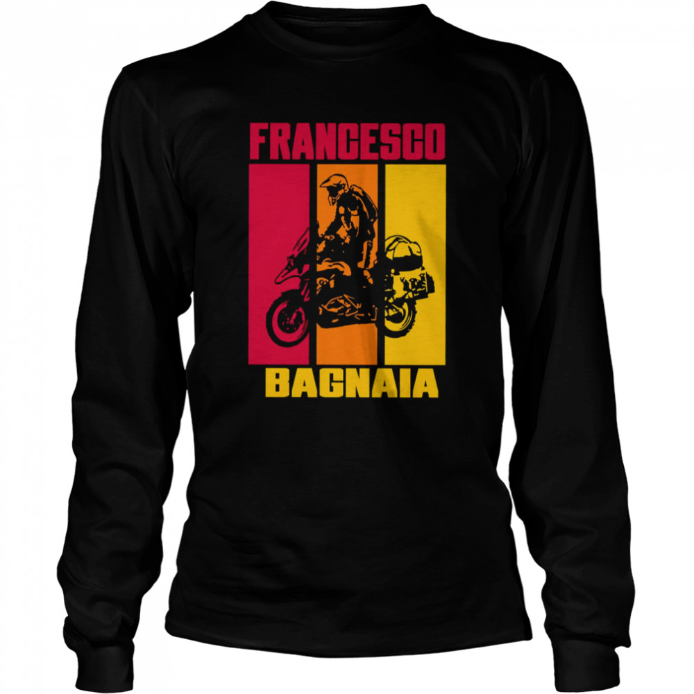 Francesco Bagnaia 63 Sunset Design Motorsport shirt Long Sleeved T-shirt