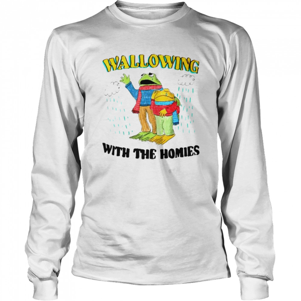 Frog Wallowing with the Homies shirt Long Sleeved T-shirt