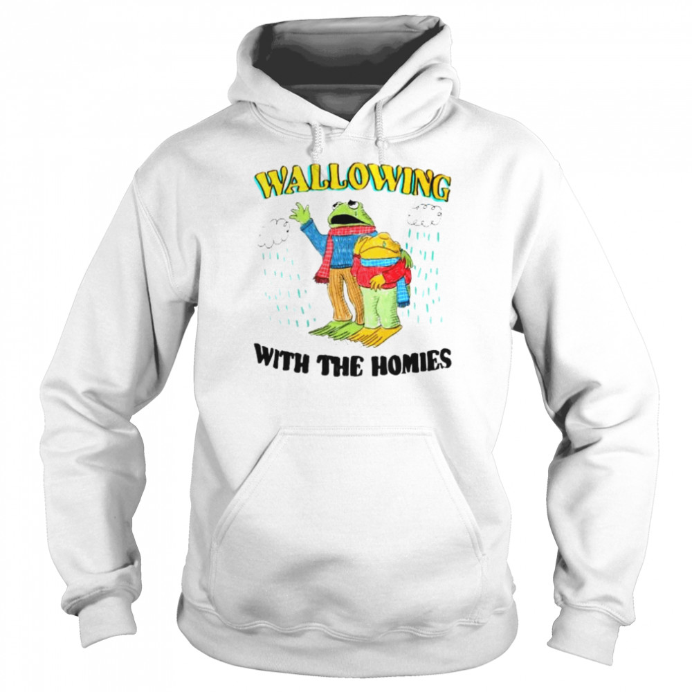 Frog Wallowing with the Homies shirt Unisex Hoodie