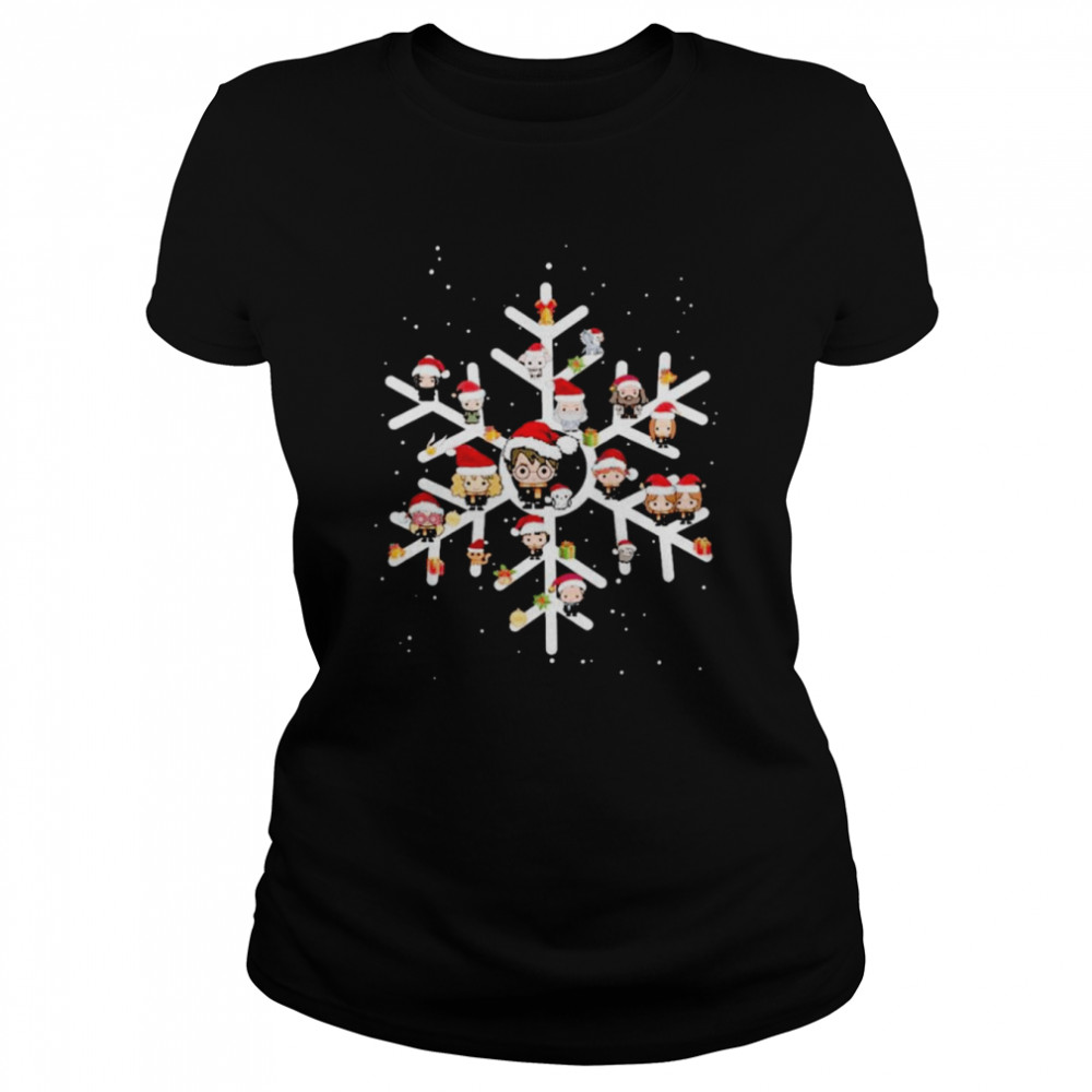 Harry Potter Characters Christmas Snow 2022  Classic Women's T-shirt