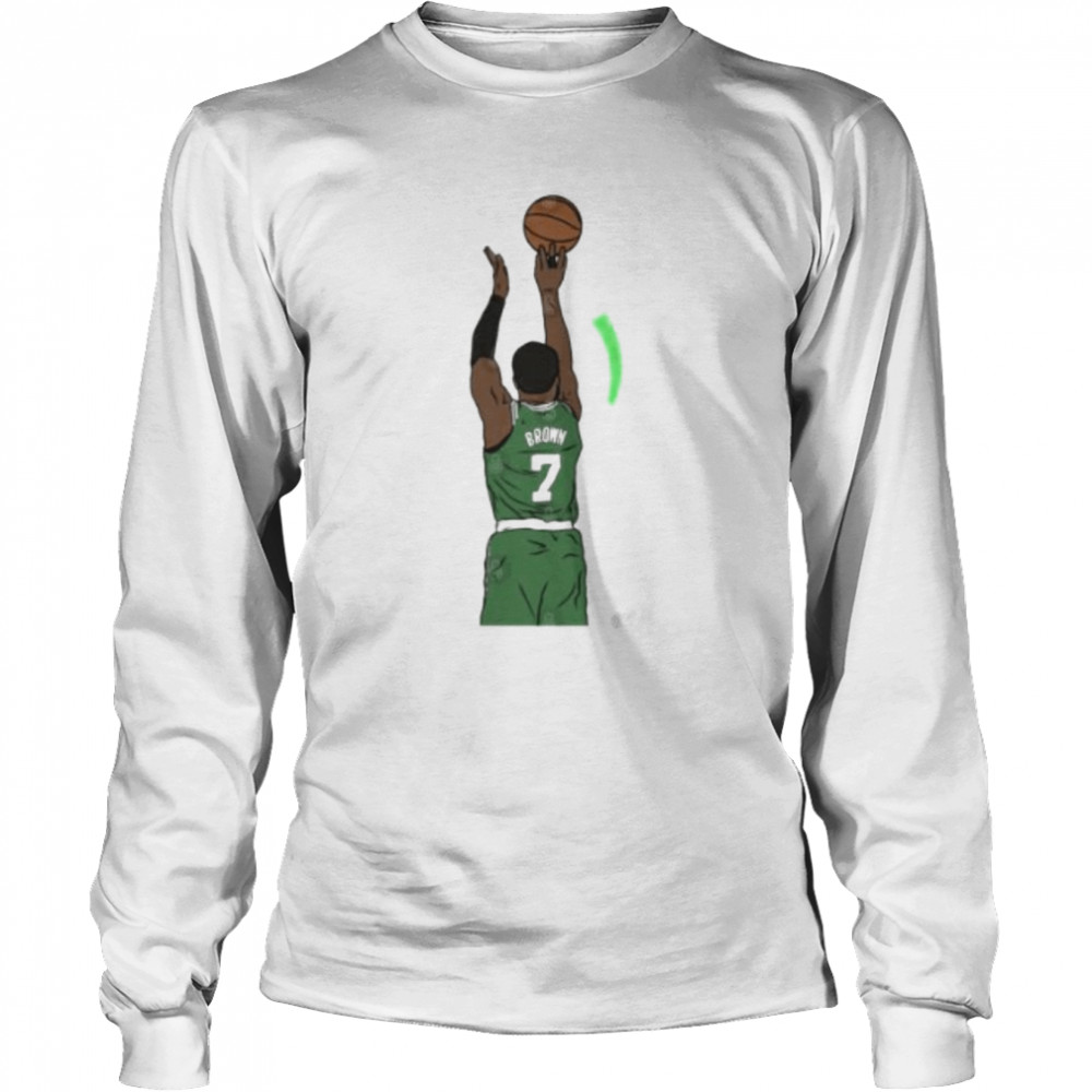 jaylen Brown Boston Celtics green release shirt Long Sleeved T-shirt
