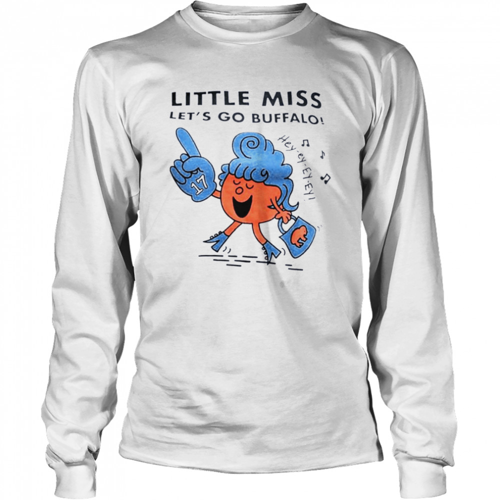 Little Miss Let’s Go Buffalo Football  Long Sleeved T-shirt