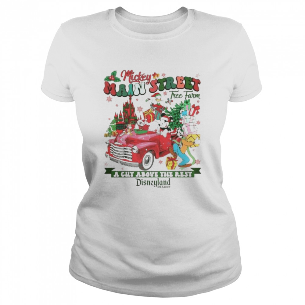 Mickey’s and Friends Main Street Christmas Tree Farm 2022 shirt Classic Women's T-shirt