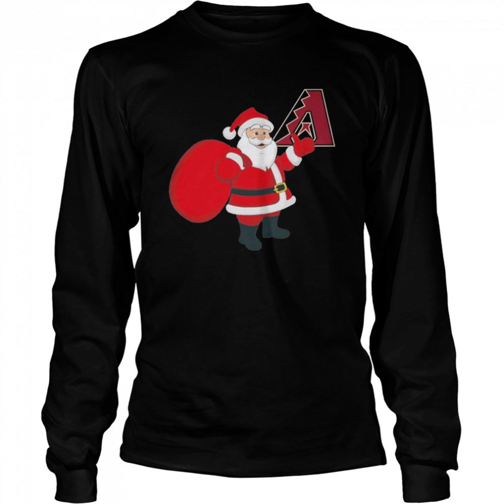 Santa Claus Arizona Diamondbacks MLB Christmas 2022 shirt Long Sleeved T-shirt