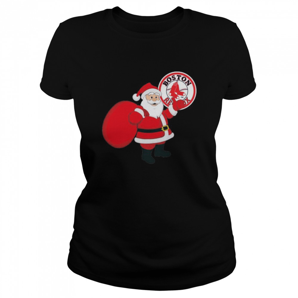 Santa Claus Boston Red Sox MLB Christmas 2022 shirt Classic Women's T-shirt