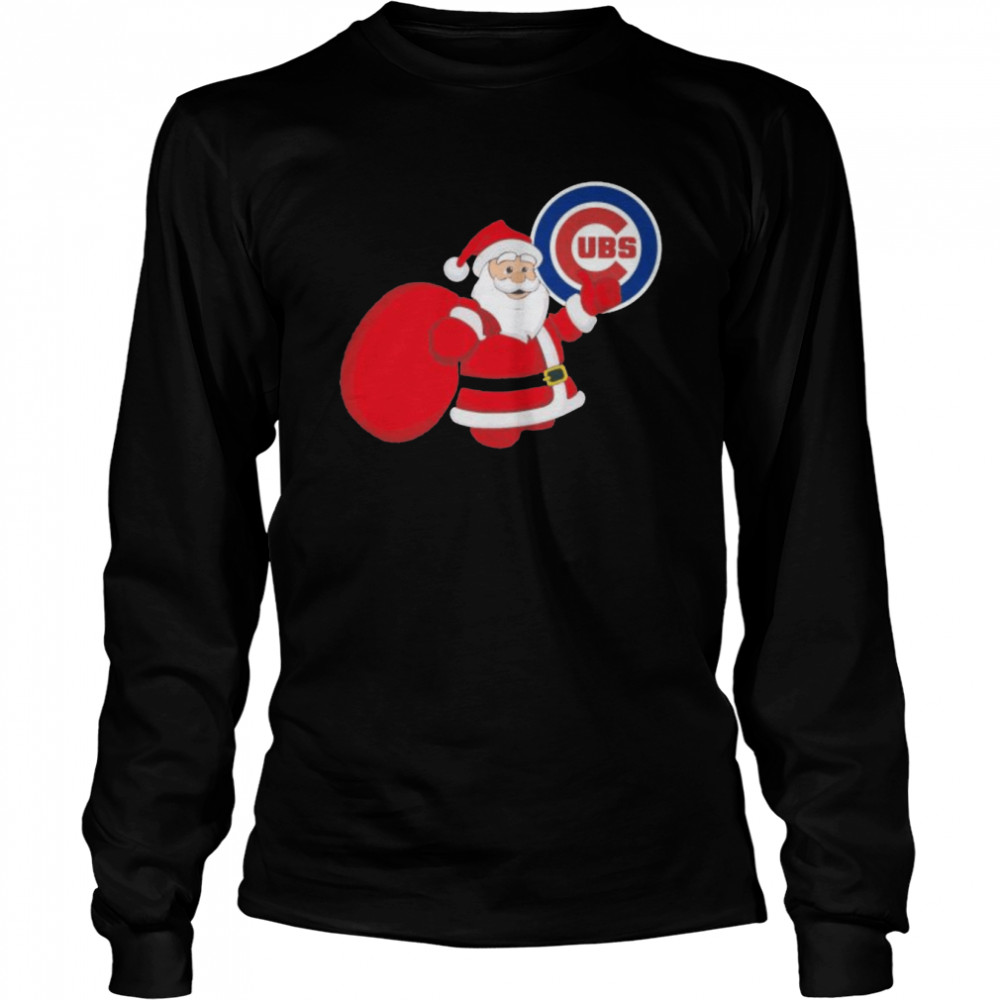 Santa Claus Chicago Cubs MLB Christmas 2022 shirt Long Sleeved T-shirt