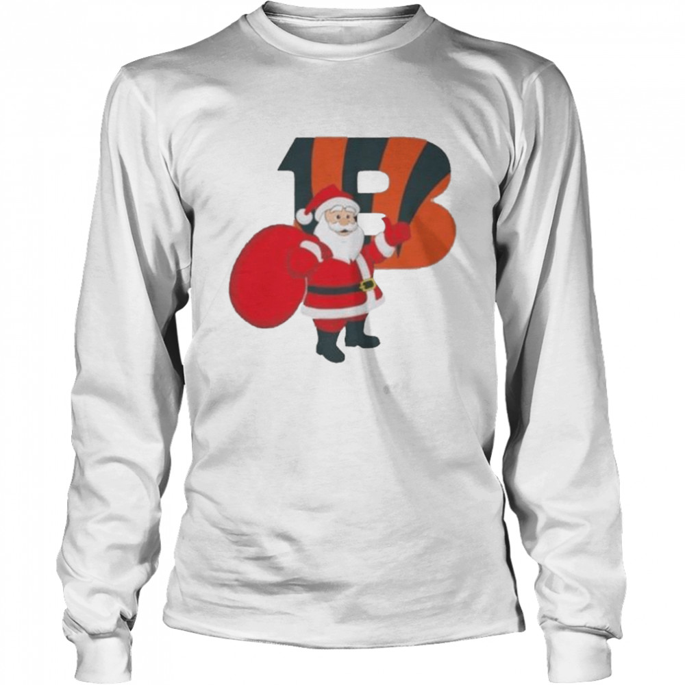 Santa Claus Cincinnati Bengals NFL Christmas 2022 shirt Long Sleeved T-shirt