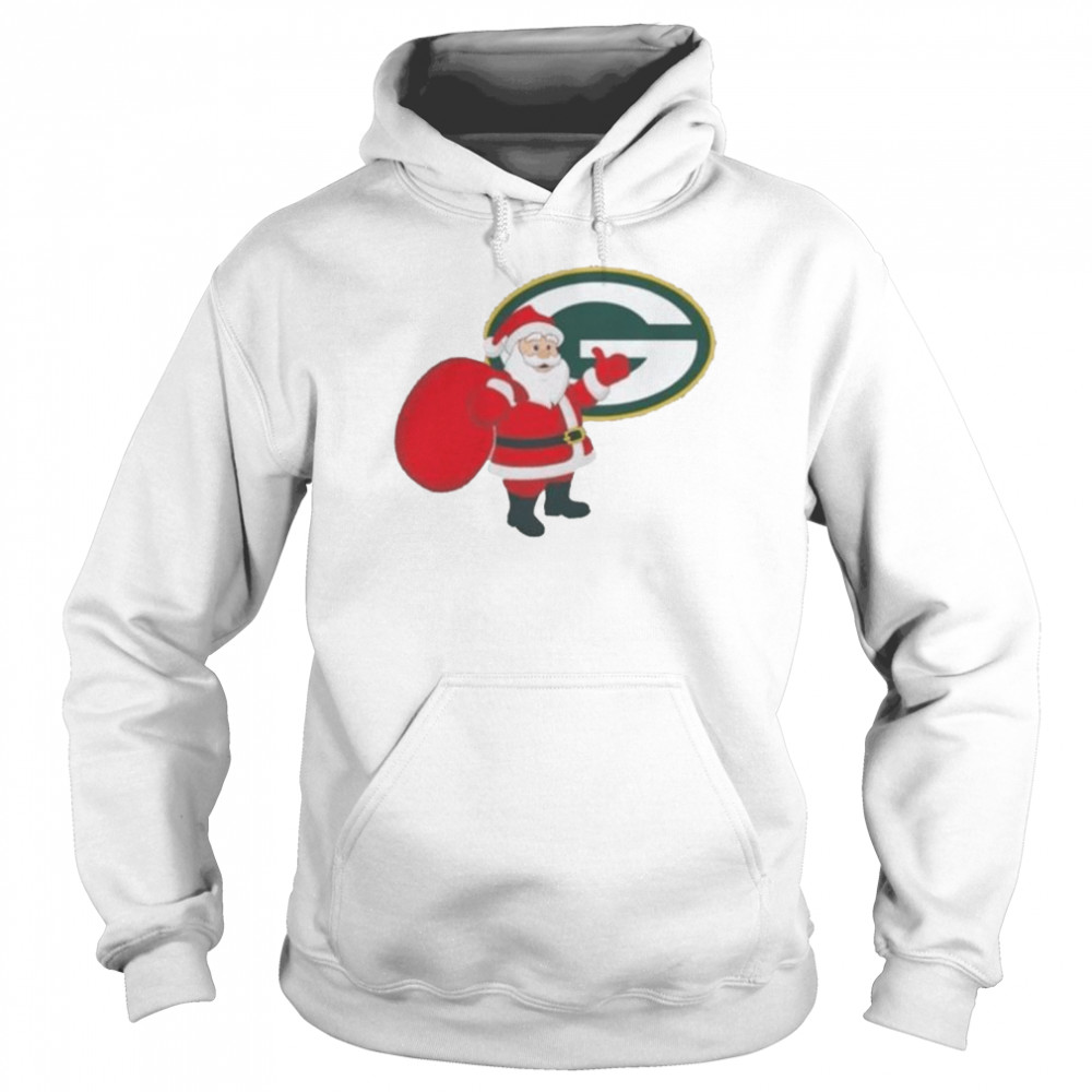 Santa Claus Green Bay Packers NFL Christmas 2022 shirt Unisex Hoodie