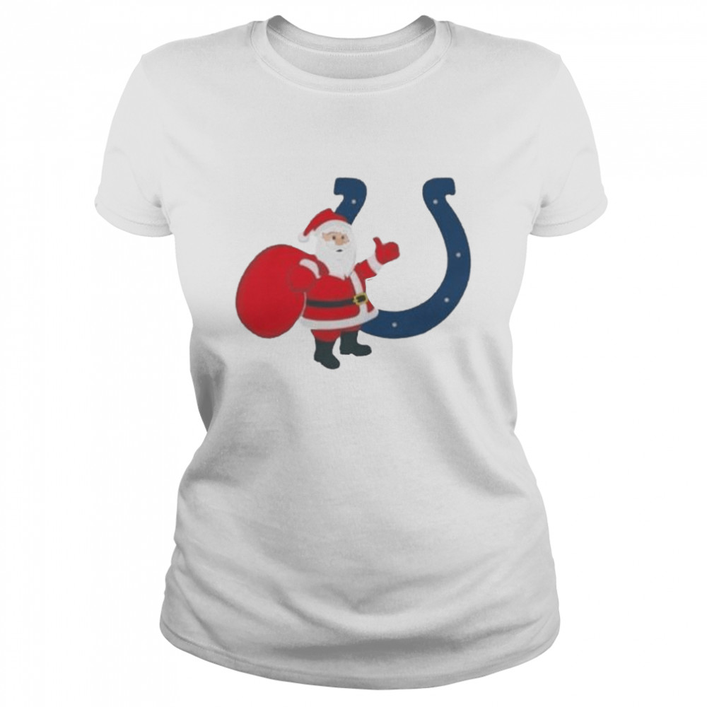Santa Claus Indianapolis Colts NFL Christmas 2022 shirt Classic Women's T-shirt