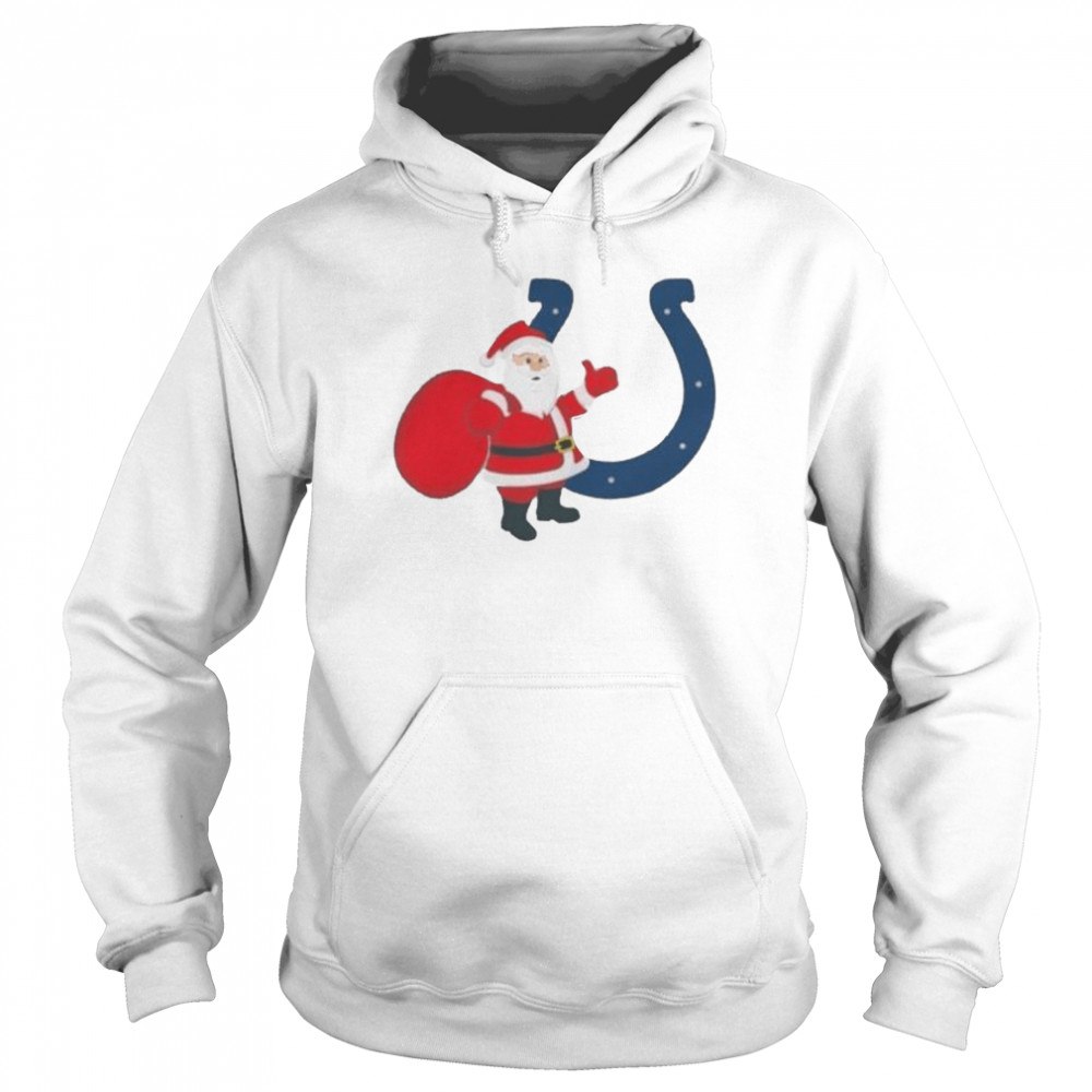 Santa Claus Indianapolis Colts NFL Christmas 2022 shirt Unisex Hoodie
