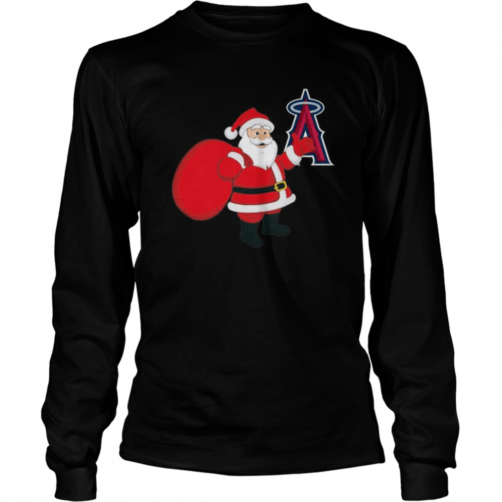 Santa Claus Los Angeles Angels MLB Christmas 2022 shirt Long Sleeved T-shirt