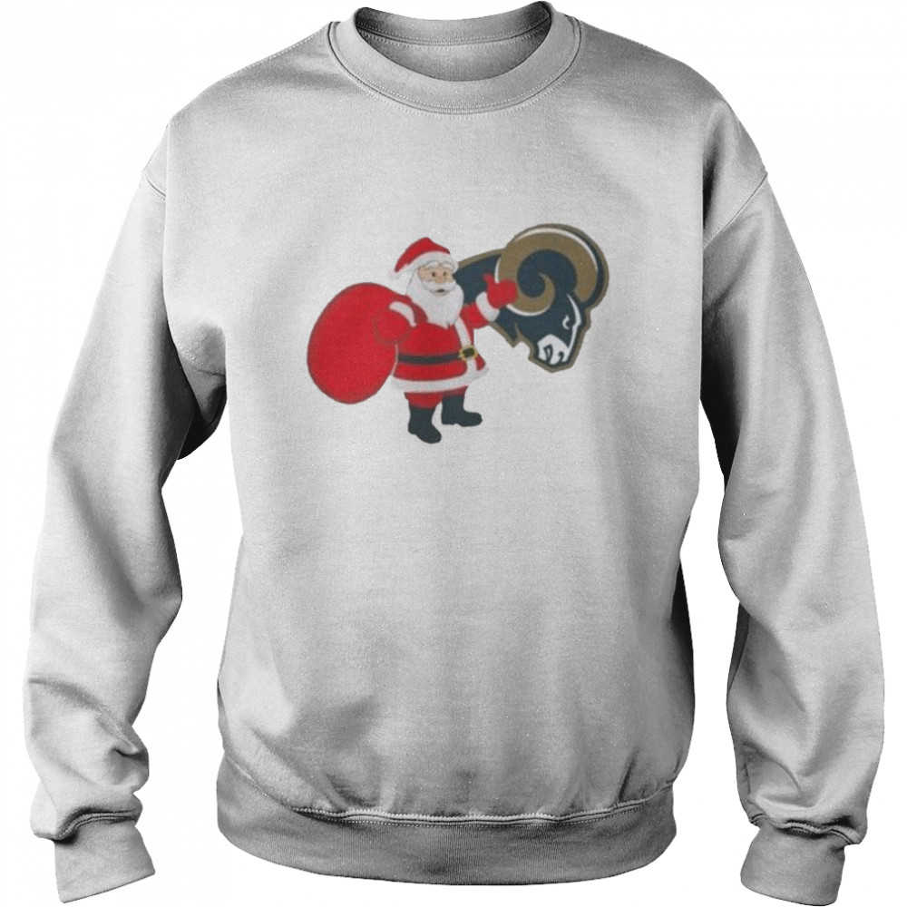 Santa Claus Los Angeles Rams NFL Christmas 2022 shirt Unisex Sweatshirt