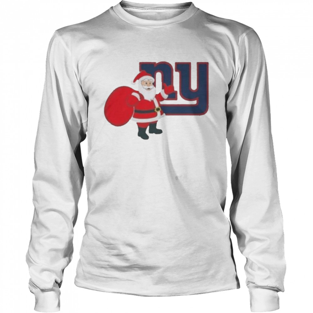 Santa Claus New York Giants NFL Christmas 2022 shirt Long Sleeved T-shirt