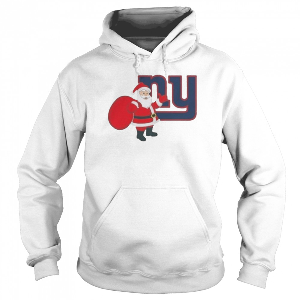 Santa Claus New York Giants NFL Christmas 2022 shirt Unisex Hoodie