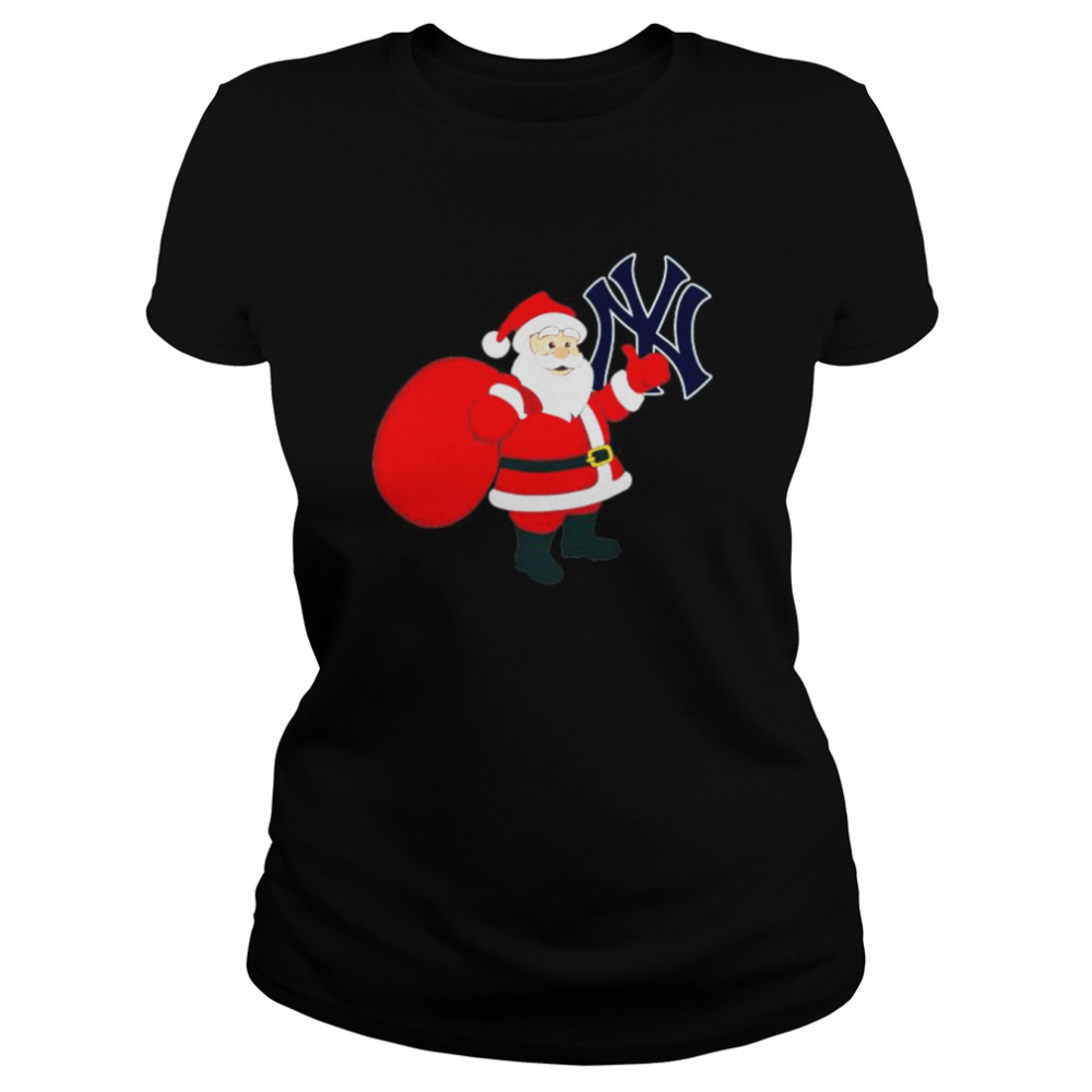 Santa Claus New York Yankees MLB Christmas 2022 shirt Classic Women's T-shirt
