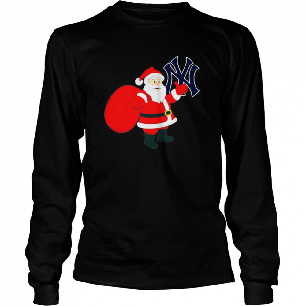 Santa Claus New York Yankees MLB Christmas 2022 shirt Long Sleeved T-shirt