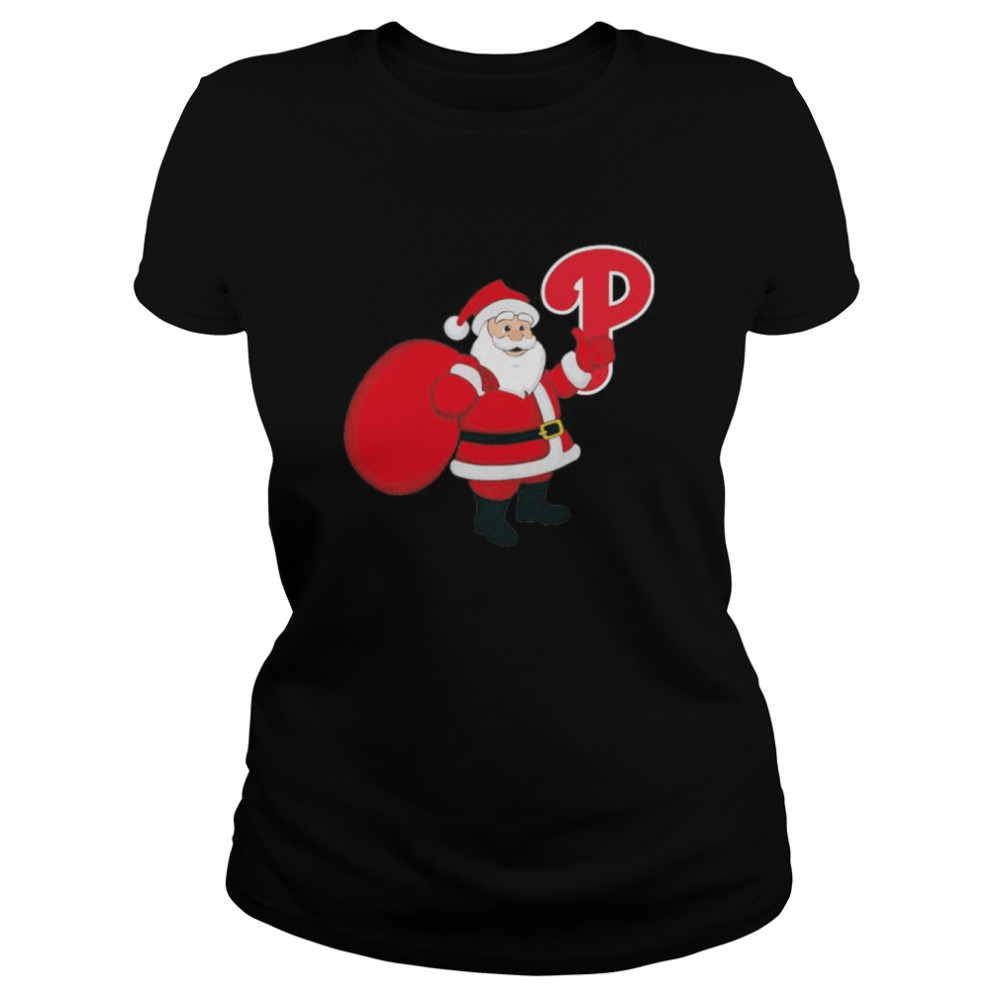 Santa Claus Philadelphia Phillies MLB Christmas 2022 shirt Classic Women's T-shirt