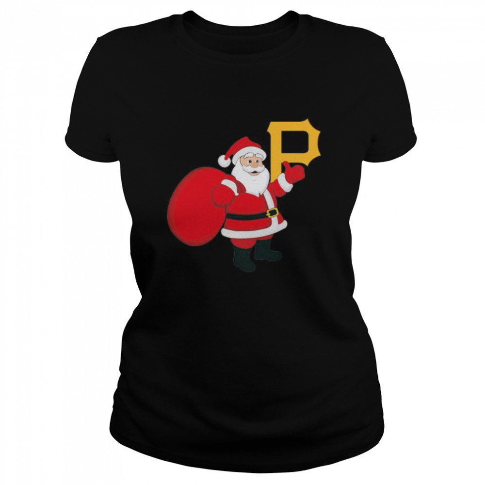 Santa Claus Pittsburgh Pirates MLB Christmas 2022 shirt Classic Women's T-shirt