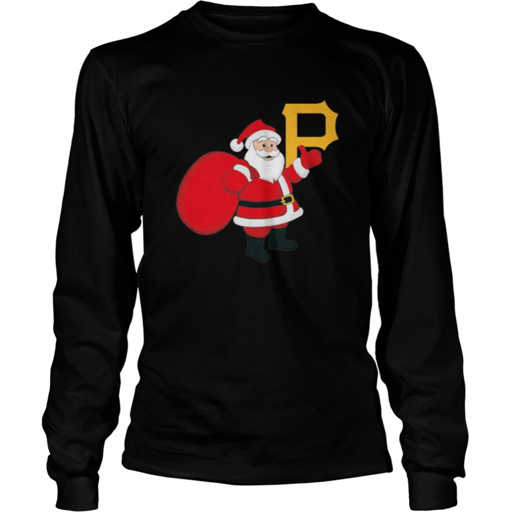 Santa Claus Pittsburgh Pirates MLB Christmas 2022 shirt Long Sleeved T-shirt