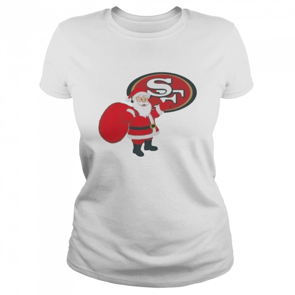 Santa Claus San Francisco 49ers NFL Christmas 2022 shirt Classic Women's T-shirt