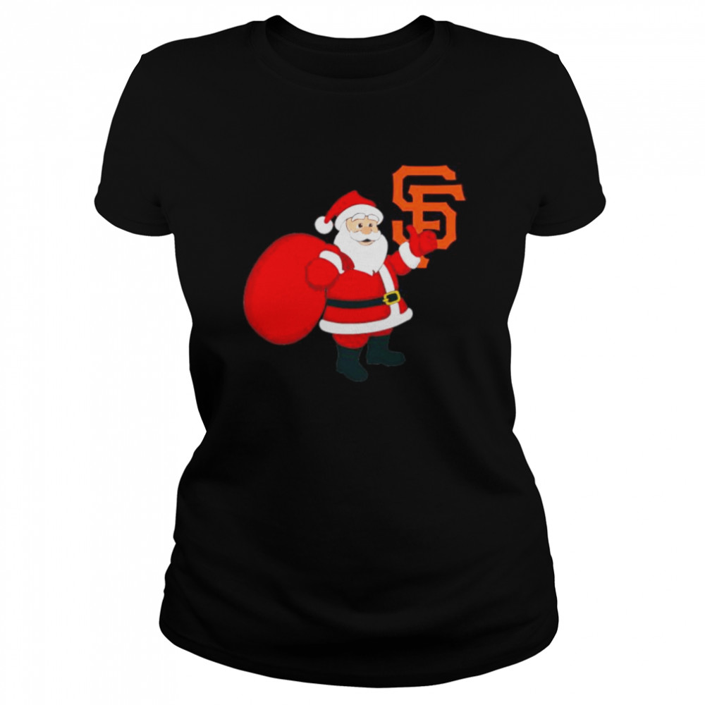 Santa Claus San Francisco Giants MLB Christmas 2022 shirt Classic Women's T-shirt
