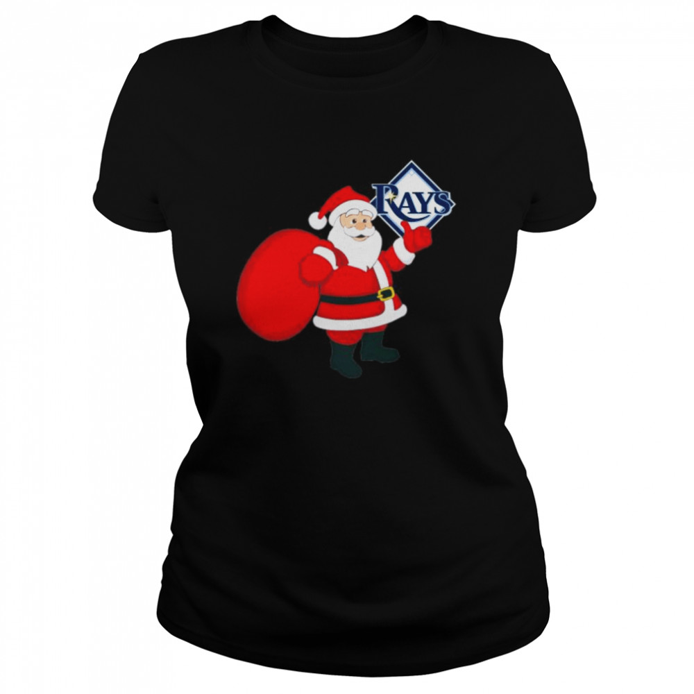 Santa Claus Tampa Bay Rays MLB Christmas 2022 shirt Classic Women's T-shirt