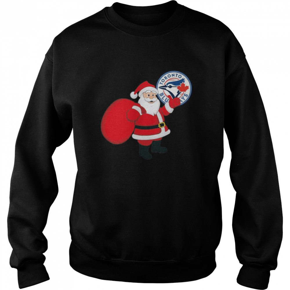 Santa Claus Toronto Blue Jays MLB Christmas 2022 shirt Unisex Sweatshirt