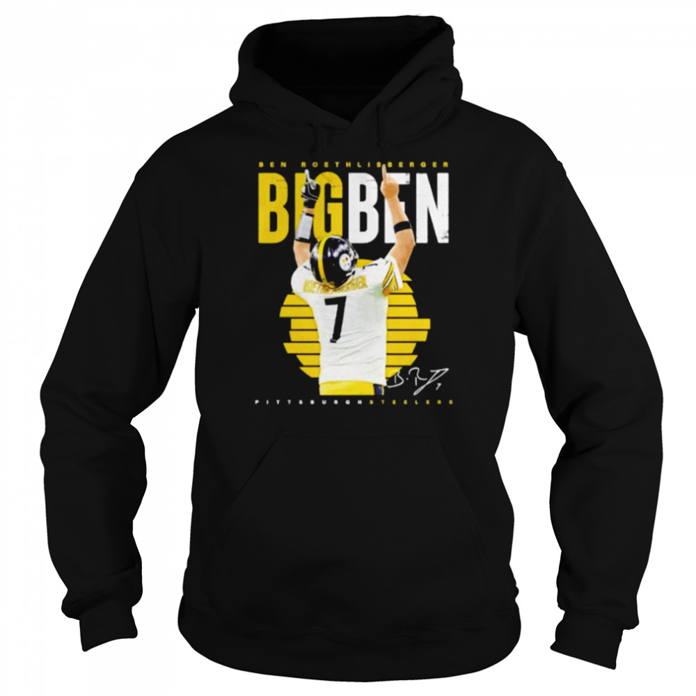 Big Ben Ben Roethlisberger Pittsburgh Steeler signature shirt Unisex Hoodie