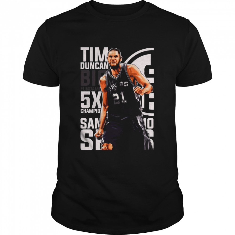 Big Fundamental Fanart Tim Duncan shirt