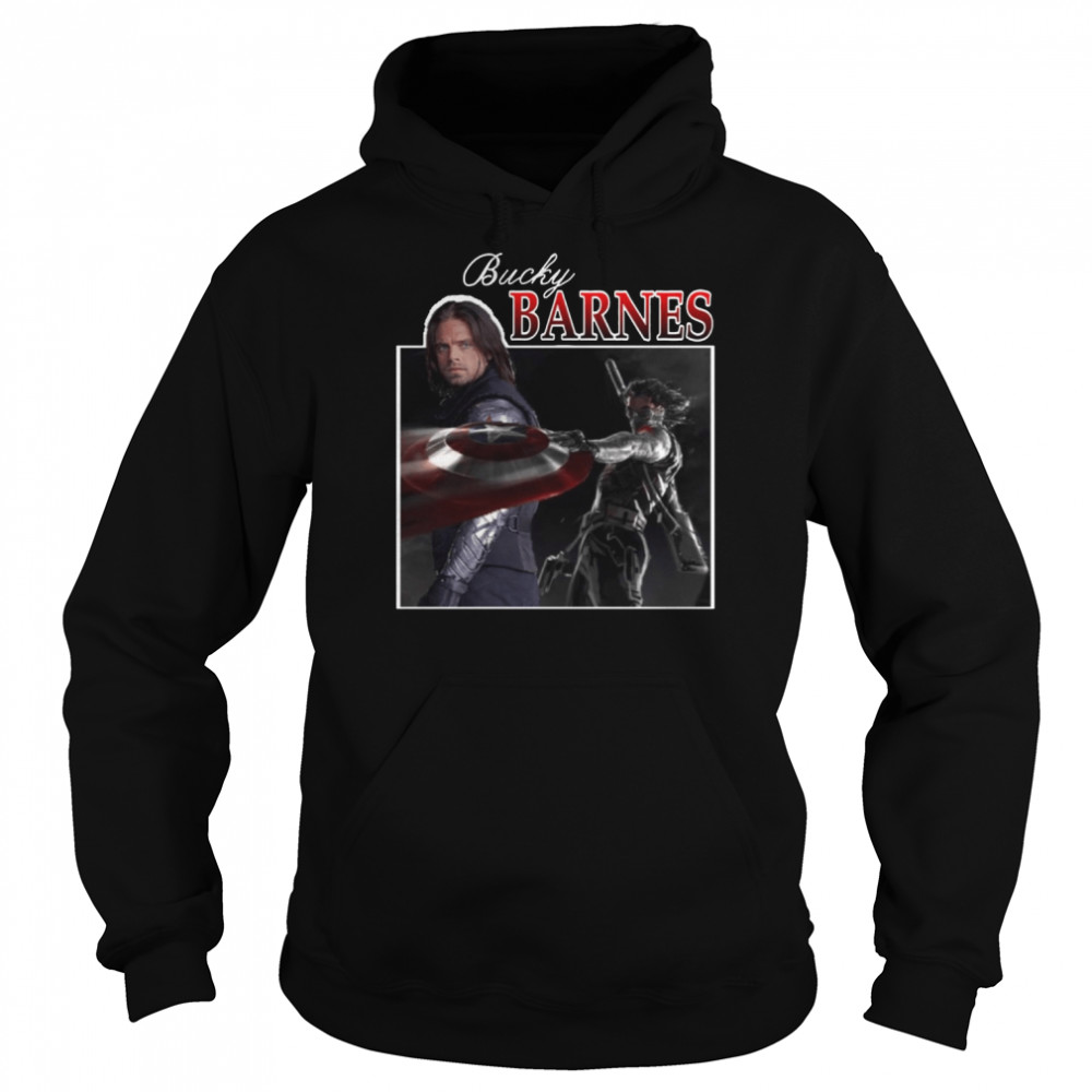 Bucky Barnes 90’s Sebastian Stan Marvel shirt Unisex Hoodie