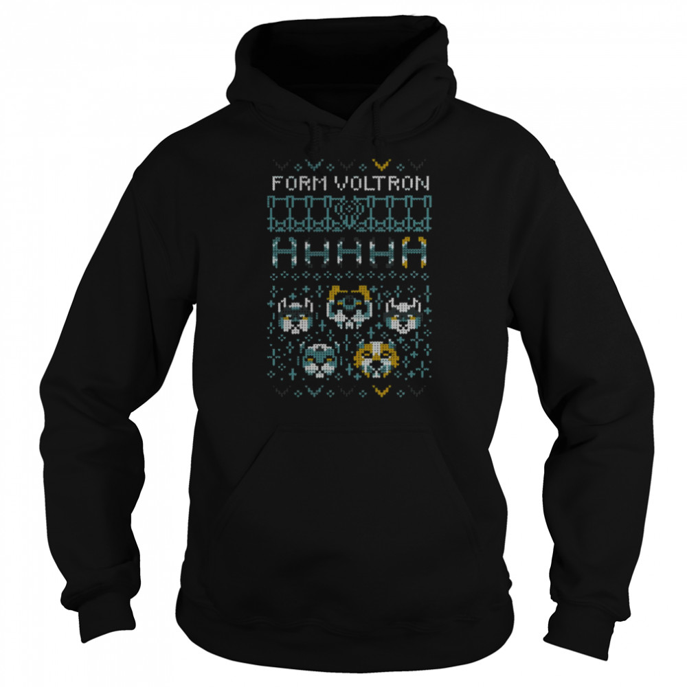 Ugly Voltron Holiday Pattern Christmas shirt Unisex Hoodie
