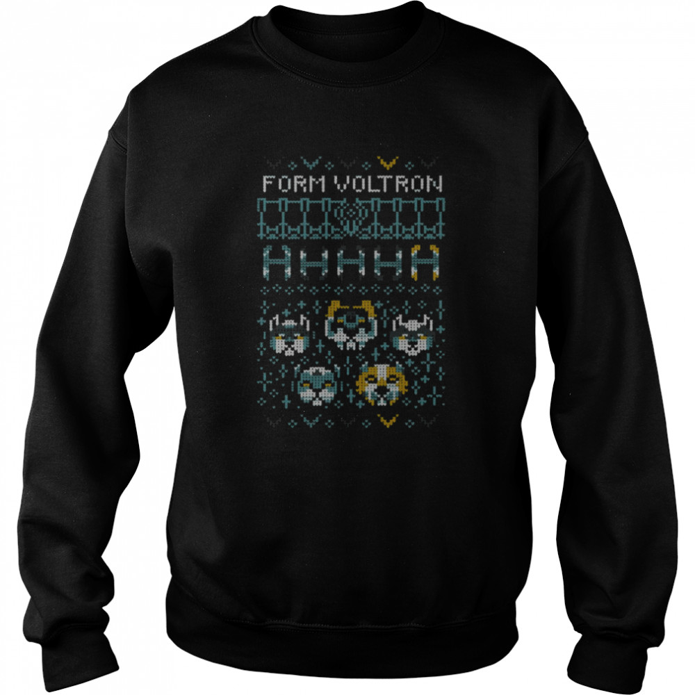 Ugly Voltron Holiday Pattern Christmas shirt Unisex Sweatshirt
